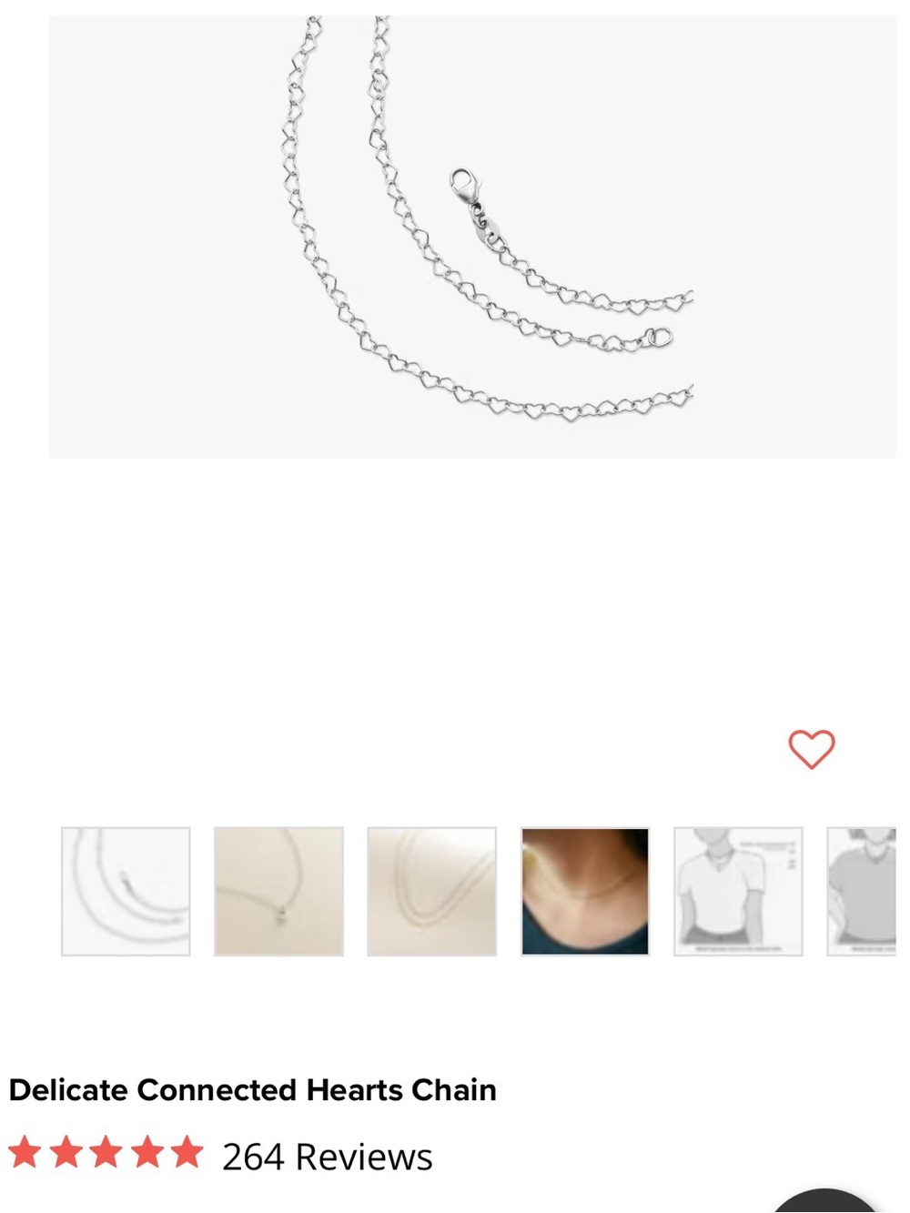 James Avery Delicate Connected Hearts Necklace 16” - Picture 6 of 6